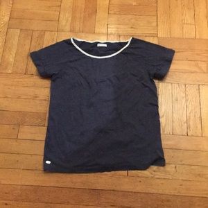 Supremebeng T-Shirt Blue White button back Size S